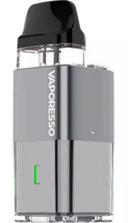 Vaporesso XROS Cube Vape Pod Kit in Grey – ultra-compact cube-shaped vape device with a sleek grey finish, COREX heating tech, and smooth MTL vaping performance.